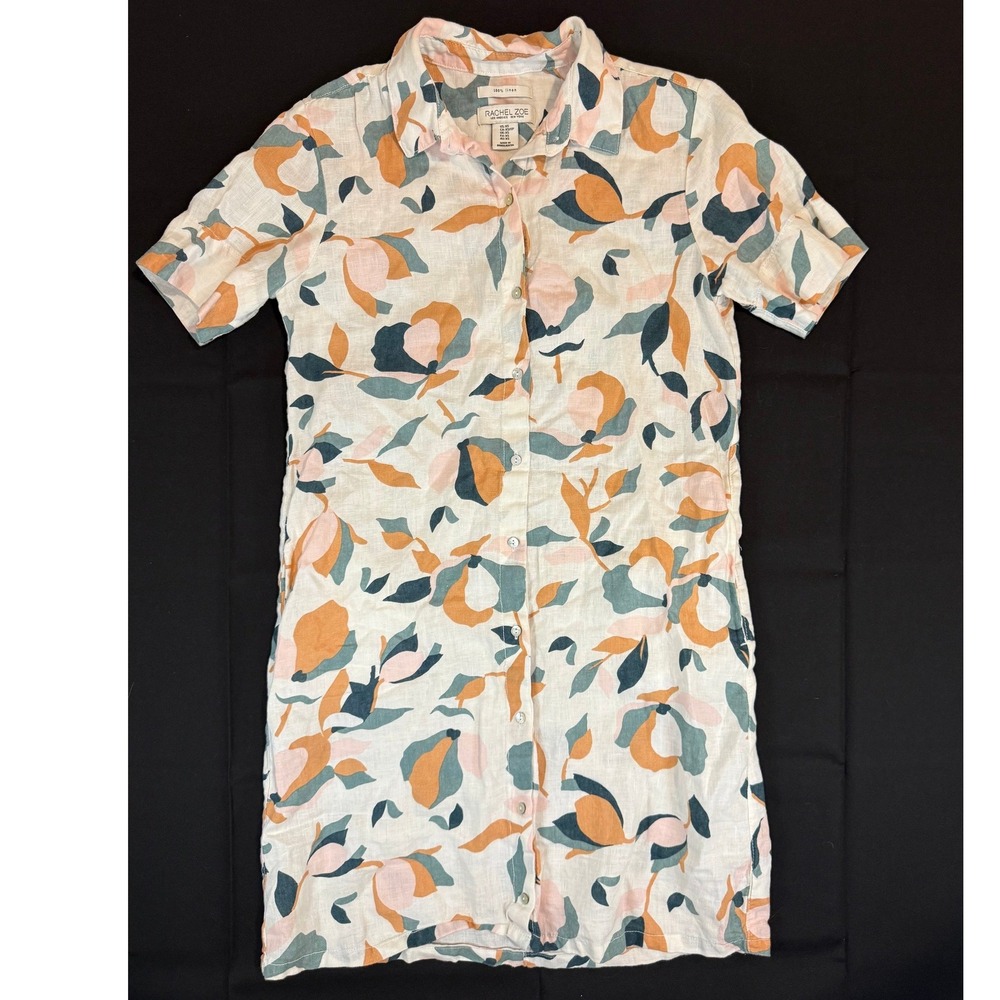 Rachel Zoe Floral Shirt Dress XS